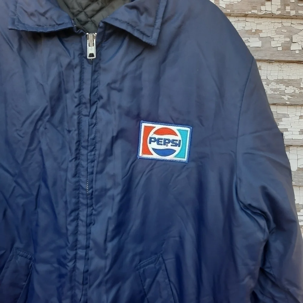 🌟 Vintage Unitog Pepsi coat jacket size large tall